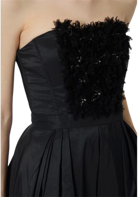 Dress with 3D floral embroidery ELISABETTA FRANCHI | dress | AB94262E2110